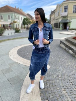 Átkötős farmer nadrág