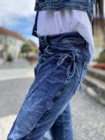 Átkötős farmer nadrág