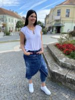 Átkötős farmer nadrág