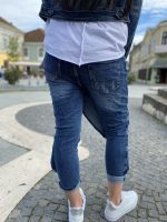 Átkötős farmer nadrág