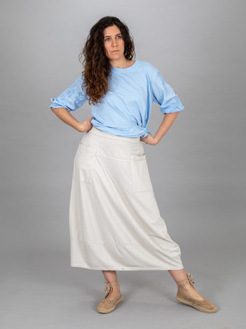 Vékony zsebes szoknya-nadrág