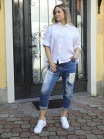 Csipkés farmer nadrág