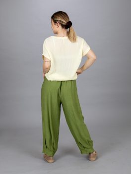 Zsebes bő szárú nadrág