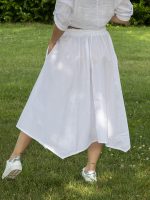 Asszimetrikus vászon szoknya