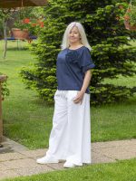 Bő szárú vászon nadrág