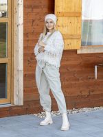 Átlapolós gombos nadrág