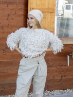 Átlapolós gombos nadrág