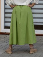 Zsebes vászon szoknya