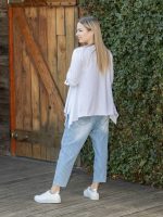 Elől varrott A vonalú felső