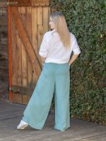 Bő szárú vászon nadrág