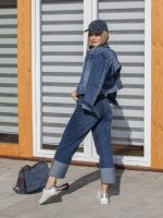 Felhajtott szárú farmer nadrág