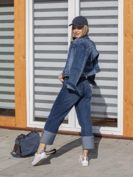 Felhajtott szárú farmer nadrág