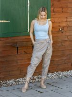 Átlapolt vékony masnis nadrág