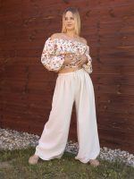 Viszkóz gumis nadrág