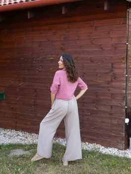 Viszkóz gumis nadrág