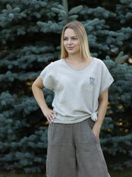 Pamut hátú len poló