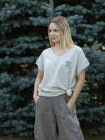 Pamut hátú len poló