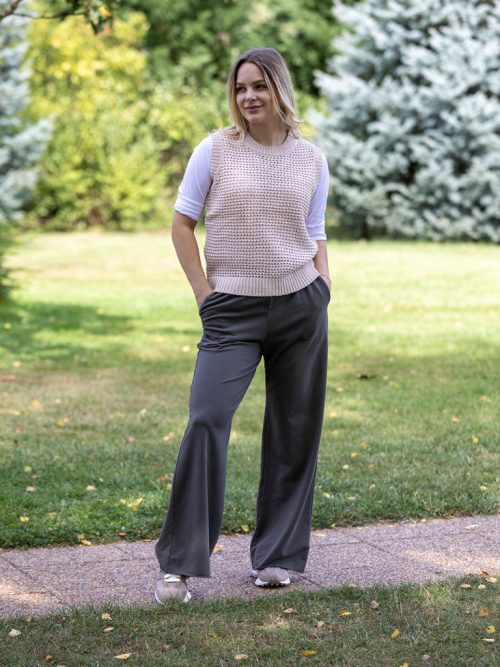 Egyenes szárú pamut nadrág