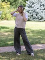 Egyenes szárú pamut nadrág