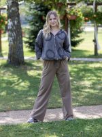 Egyenes szárú pamut nadrág