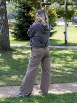 Steppelt csuklyás kiskabát