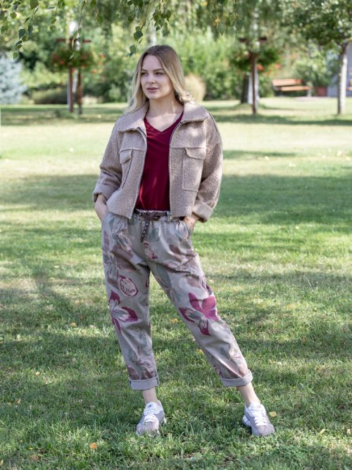 Mintás vászon nadrág