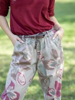 Mintás vászon nadrág