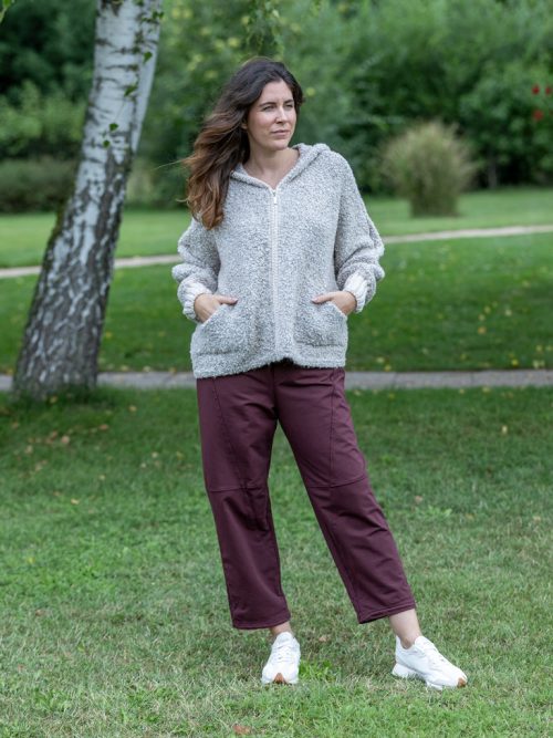 Elől varrott pamut nadrág