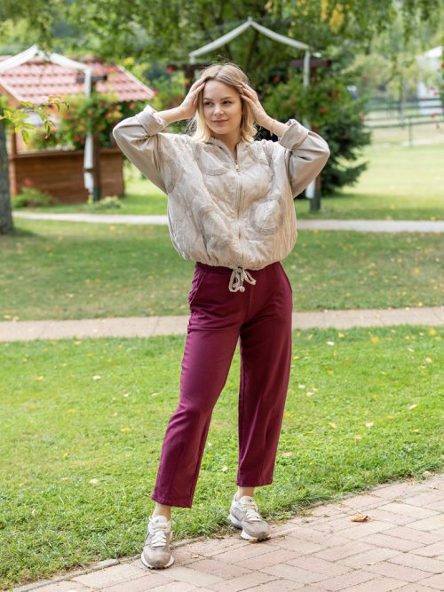 Lefelé szűkülő pamut nadrág