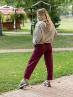 Lefelé szűkülő pamut nadrág