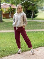 Lefelé szűkülő pamut nadrág