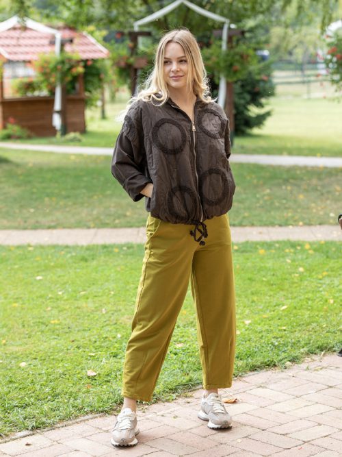 Lefelé szűkülő pamut nadrág