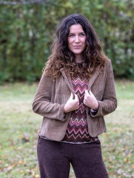 Bársony hatású zakó