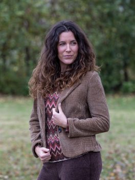 Bársony hatású zakó