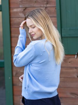 Pöttyös kötött felső