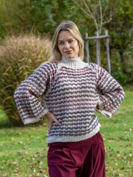 Sok színű kötött pulcsi