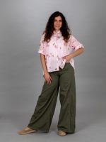 Rózsa mintás pamut vászon ing