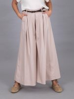 Öves bő szárú nadrág