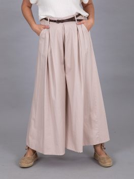 Öves bő szárú nadrág