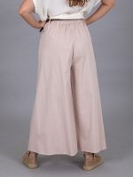 Öves bő szárú nadrág