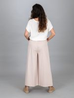 Öves bő szárú nadrág