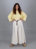 Öves bő szárú nadrág