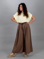 Öves bő szárú nadrág