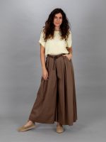 Öves bő szárú nadrág