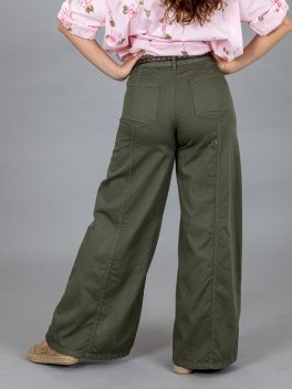 Bő szárú vászon nadrág