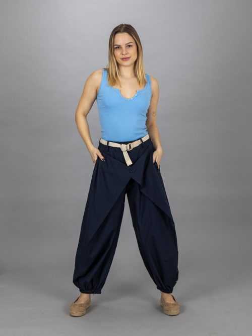 Alul gumis átlapolt nadrág