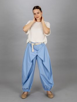 Alul gumis átlapolt nadrág