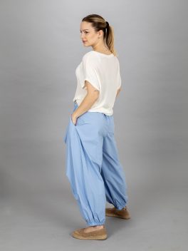 Alul gumis átlapolt nadrág