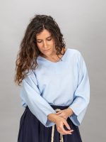 Hátul masnis felső