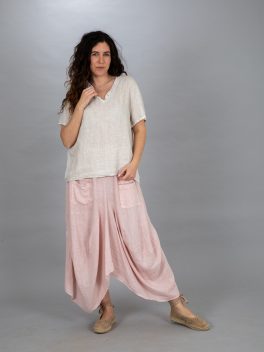 Nagy zsebes len szoknya